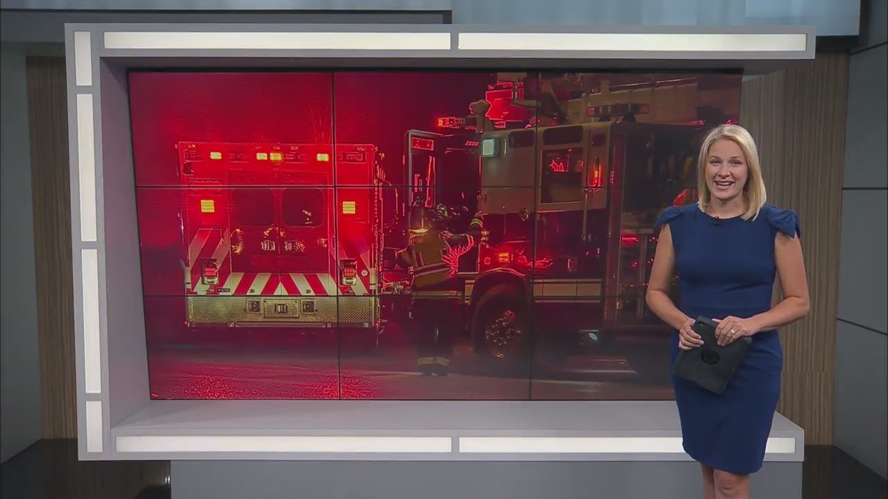 Firefighters battle house fires and spring heat - YouTube