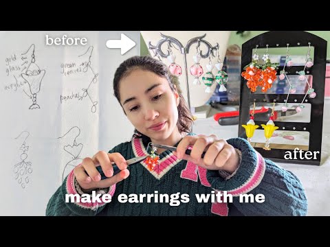 DESIGNING EARRINGS FROM SCRATCH | the full creative process