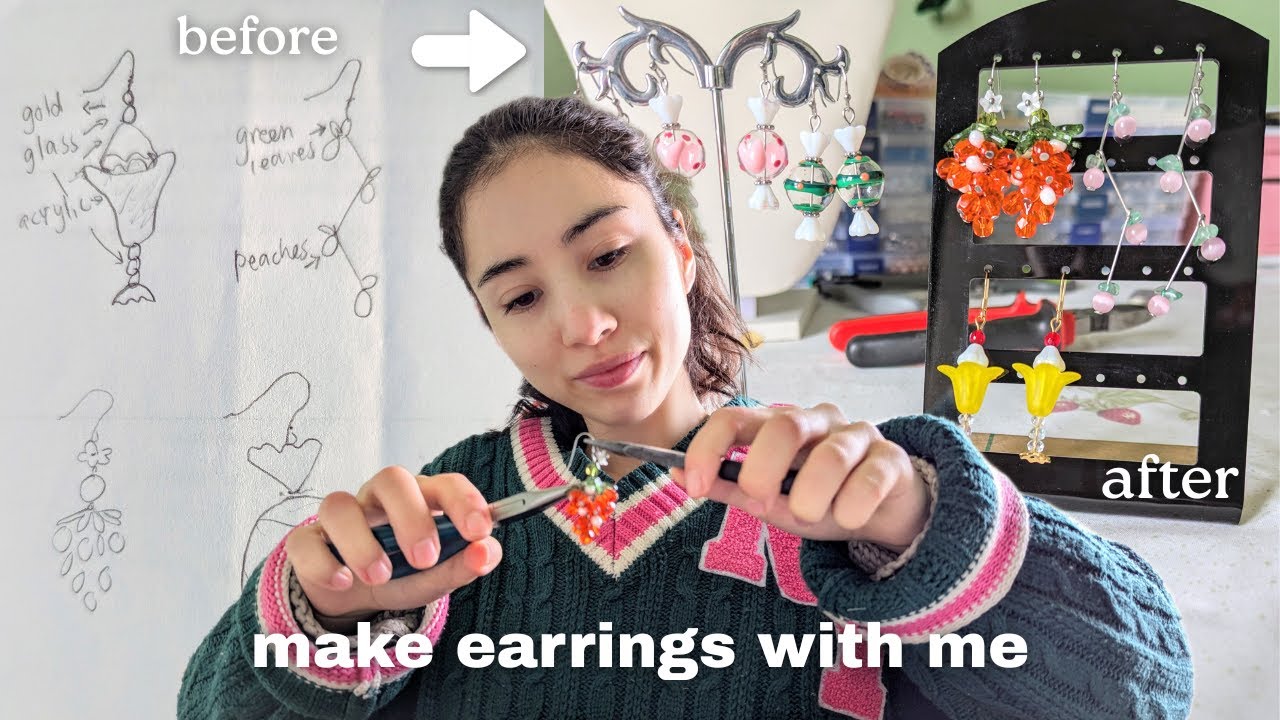 DESIGNING EARRINGS FROM SCRATCH | the full creative process