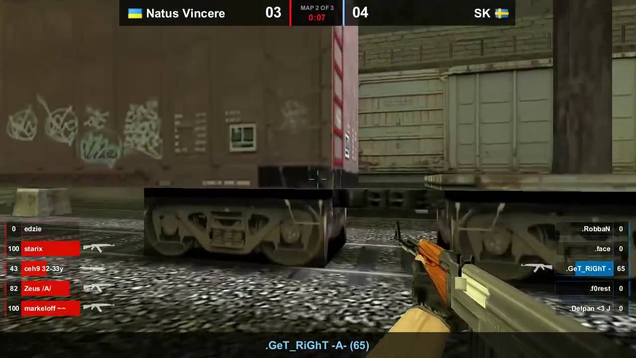 Na`Vi vs SK-Gaming @de_train dreamhack 2011 map 2