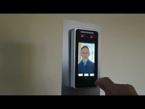 How to enroll on a Allday Time Systems  Face recognition reader face scan unit.