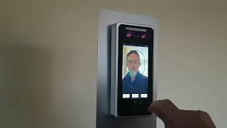 How to enroll on a Allday Time Systems  Face recognition reader face scan unit.