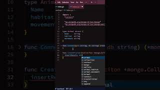 How to add a record to a mongoDB database from your GoLang application #mongdb #golang #coding