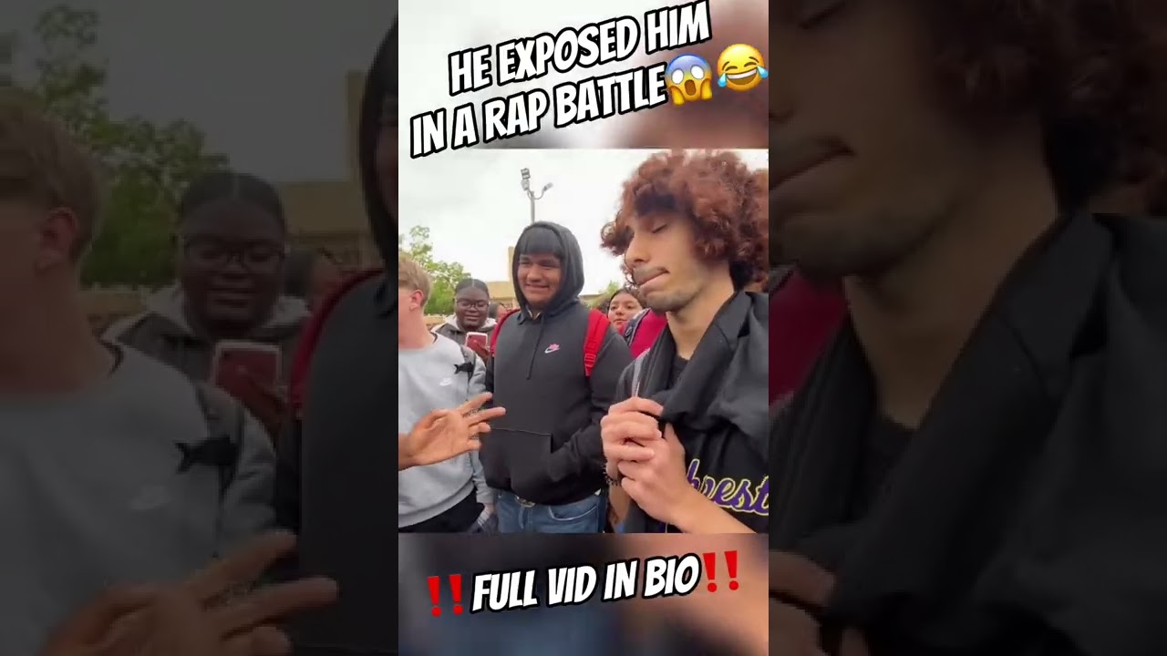 HE EXPOSED HIM IN A RAP BATTLE😱😱😱💀 shorts like subscribe YouTube
