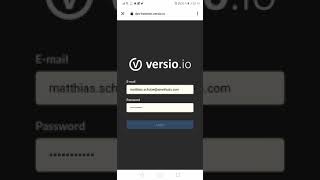 Versio.io QR code integration for mobil browser app screenshot 4