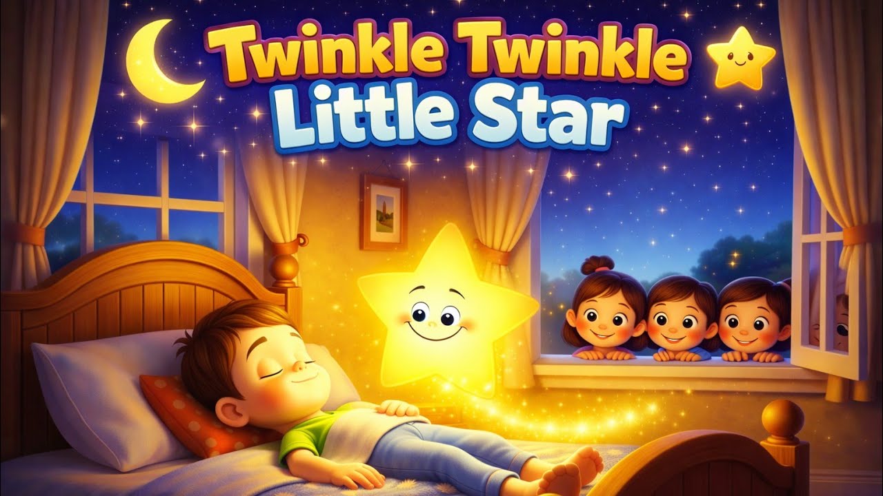 💫⭐Twinkle Twinkle Little Star✨| Calm, Bedtime Rhyme & Song for Babies & Toddlers | 2025 |