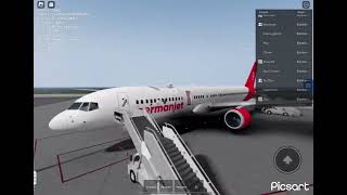 Roblox Germanjet Boeing 757-200 (Economy) Rostock to Stockholm Arlanda