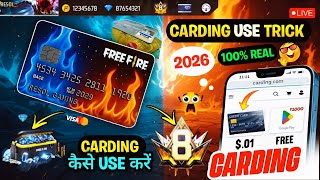 HOW TO DO FREE FIRE CARDING 2026🤯 | FREE FIRE CARDING KAISE KARE | FREE FIRE CARDING UNLOCK REALITY screenshot 1