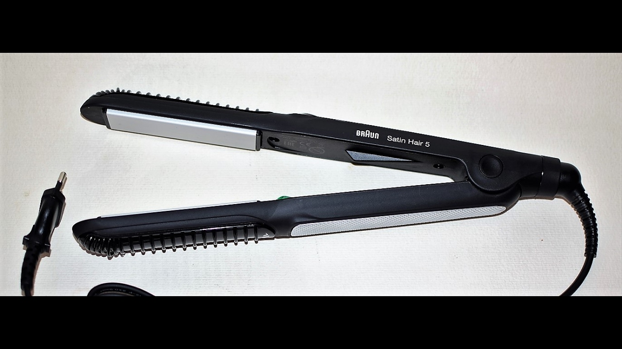 Plancha de Pelo para Alisado 4 Estilos, Braun Satin Hair 5 IONTEC ST570 -  YouTube