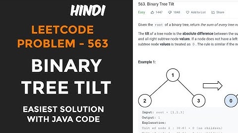 Binary Tree Tilt | leetcode 563