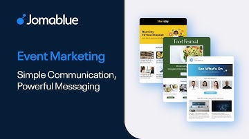 Email & SMS Editor and Campaign Builder with Jomablue Event Marketing