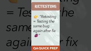 Regression vs Retesting | QA Interview Question Explained 🤔✅
