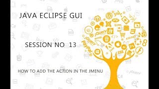 JAVA ECLIPSE GUI TUTORIAL   13   HOW TO ADD THE ACTION LISTENER BEHIND THE JMENU
