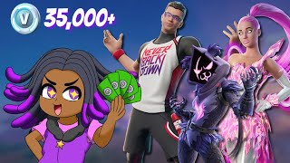 I Spent 35,000+ V-Bucks in Fortnite! (Stars Spending Spree #2)