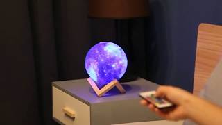 16 Colors 3D Print Star Moon Lamp Colorful Change Touch Home