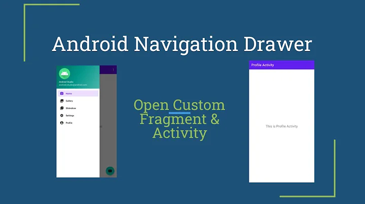 Android Studio Navigation Drawer with Custom Fragment and Activity || Navigation Component