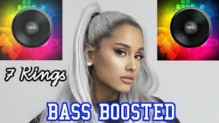 7 Rings BASS BOOSTED | Ariana Grande