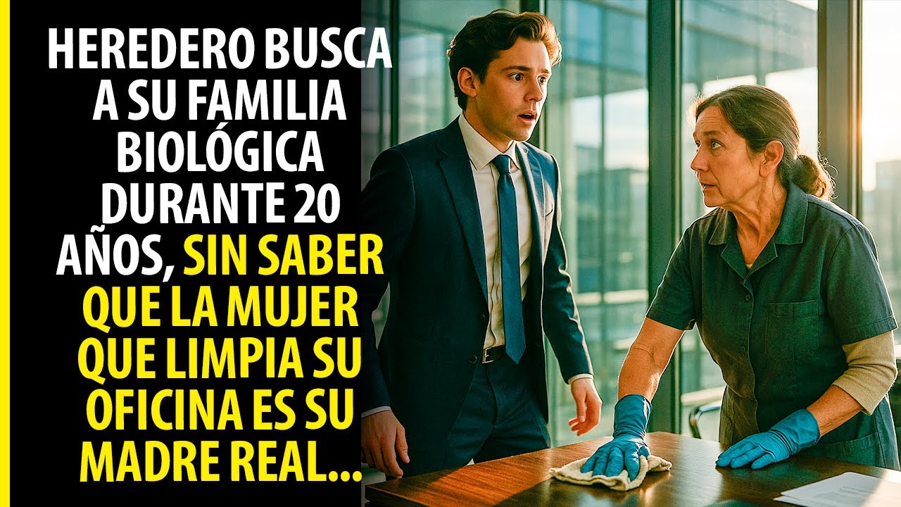 HEREDERO BUSCA A SU FAMILIA BIOLÓGICA DURANTE 20 AÑOS, SIN SABER QUE LA MUJER QUE LIMPIA SU OFICINA