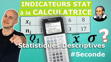 MOYENNE, ÉCART-TYPE, MÉDIANE, etc. à la CALCULATRICE - Exercice Corrigé - Seconde