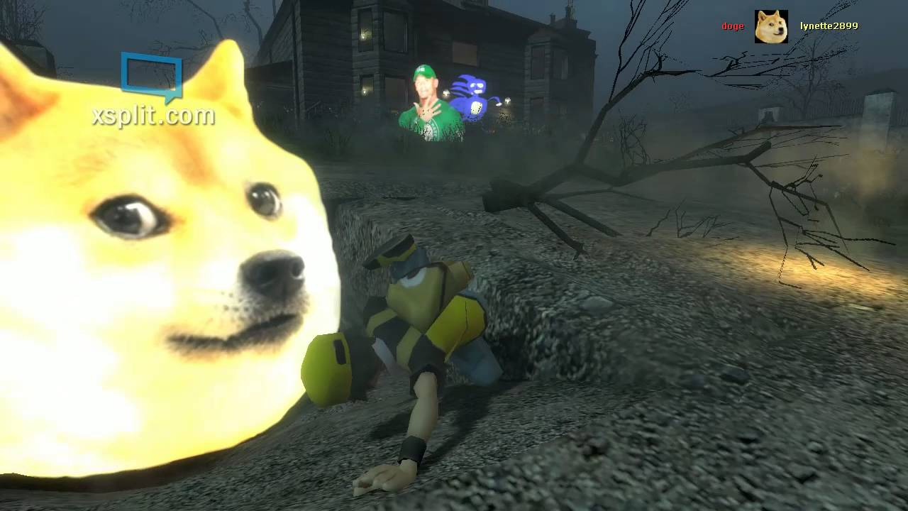 GMOD] Run from sanic doge john cena and cripper - YouTube