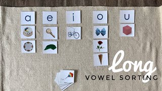 MONTESSORI LANGUAGE - Long Vowel Sorting Lesson
