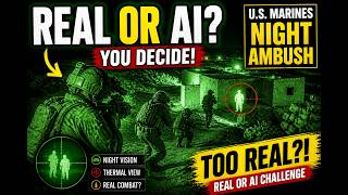🤯 REAL OR AI? U.S. Marines NIGHT AMBUSH ⚡ Thermal Combat Footage