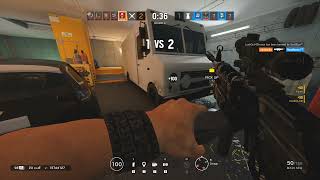 Gridlock 1v3 shenanigans Rainbow6 Siege
