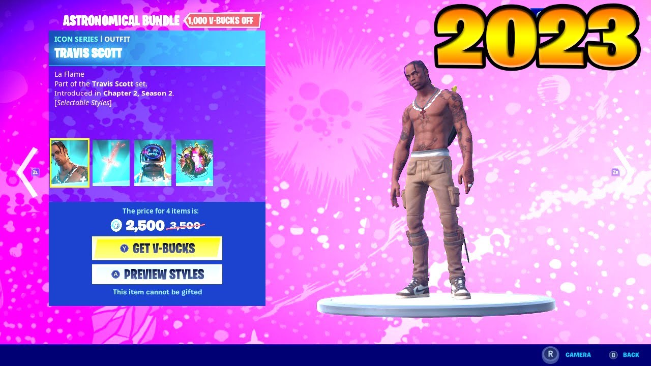 Travis Scott Skin RETURN RELEASE DATE ITEM SHOP in fortnite 2023! YouTube