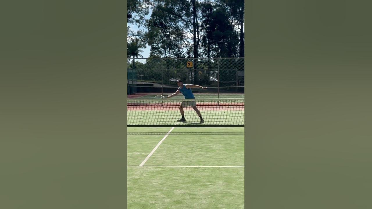Tennis coach with chip and charge drill YouTube