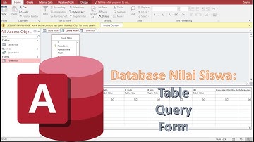 Microsoft Office Access: Part 1 Membuat database, Table, Query dan Form