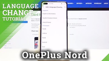 How to Change Language in OnePlus Nord - Language Settings