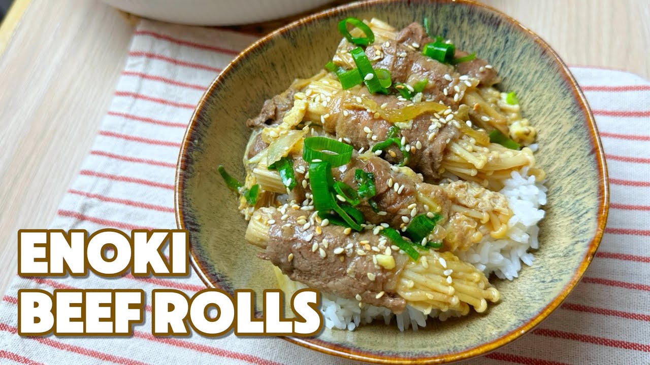 ENOKI BEEF ROLLS - YouTube