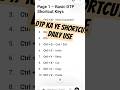 DTP Shortcut Keys #dtpshortcut#dtpkeys#pagemaker#coreldraw#computerclass#computercourse