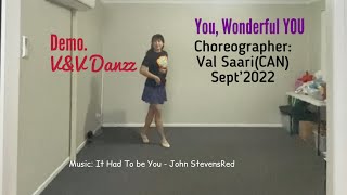 You, Wonderful YOU - Line Dance (Choreo : Val Saari)
