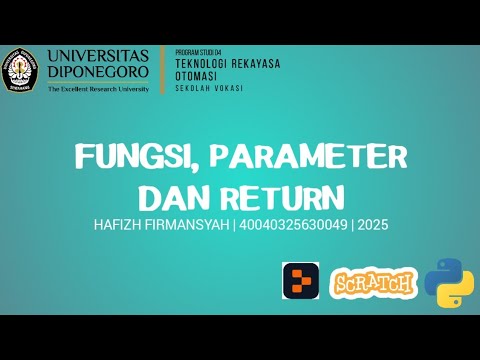 Fungsi, Parameter dan Return pada Program python. - YouTube