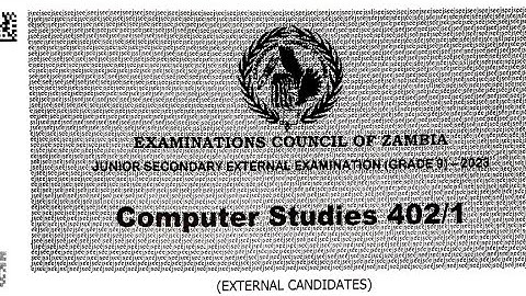 COMPUTER STUDIES 2023 EXTERNAL