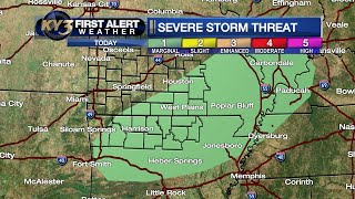 Rain and thunder decreasing today