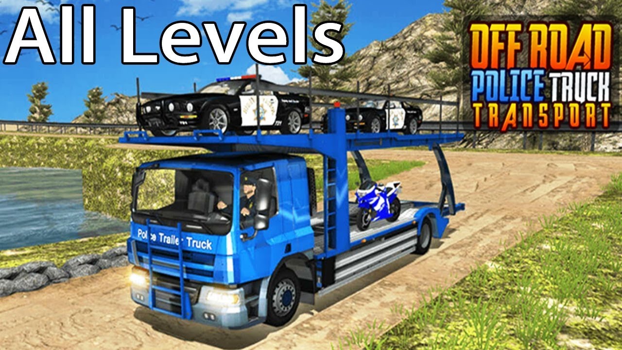 Off Road Police Transport Truck Driving Games | ALL LEVELS
