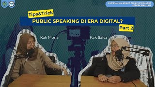 MENCOBA BELAJAR PUBLIC SPEAKING DI ERADIGITAL- PART 2