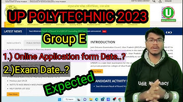 पॉलिटेक्निक फॉर्म कब आएगा? Polytechnic Entrance Form | Exam Date 2023 | Udit academy