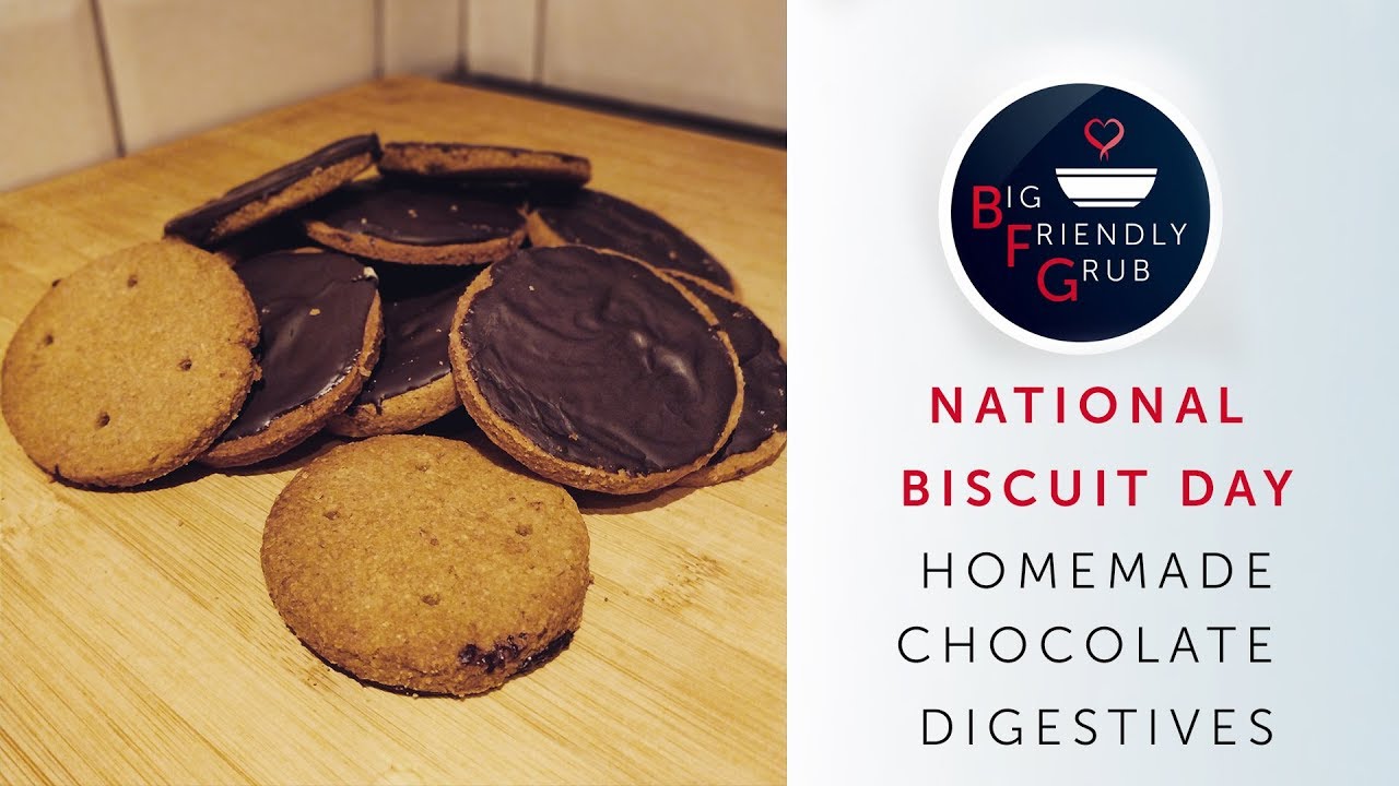 Making CHOCOLATE DIGESTIVES Homemade Biscuit Recipe YouTube