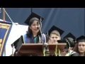 UC Berkeley Medalist Radhika Kannan Speaks at Commencement
