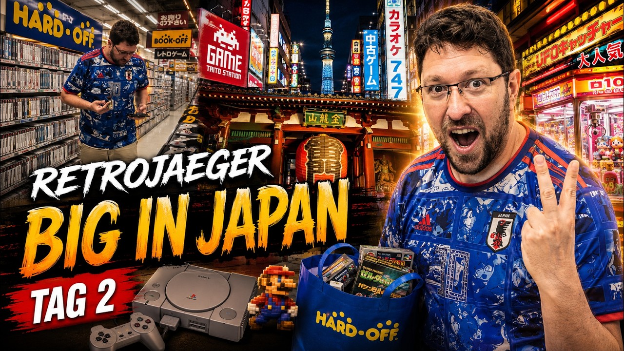 RetroJaeger BIG IN JAPAN | Tag 2 – AKIHABARA Gaming Stores | Massig PICK UPs und Wagyu Steak