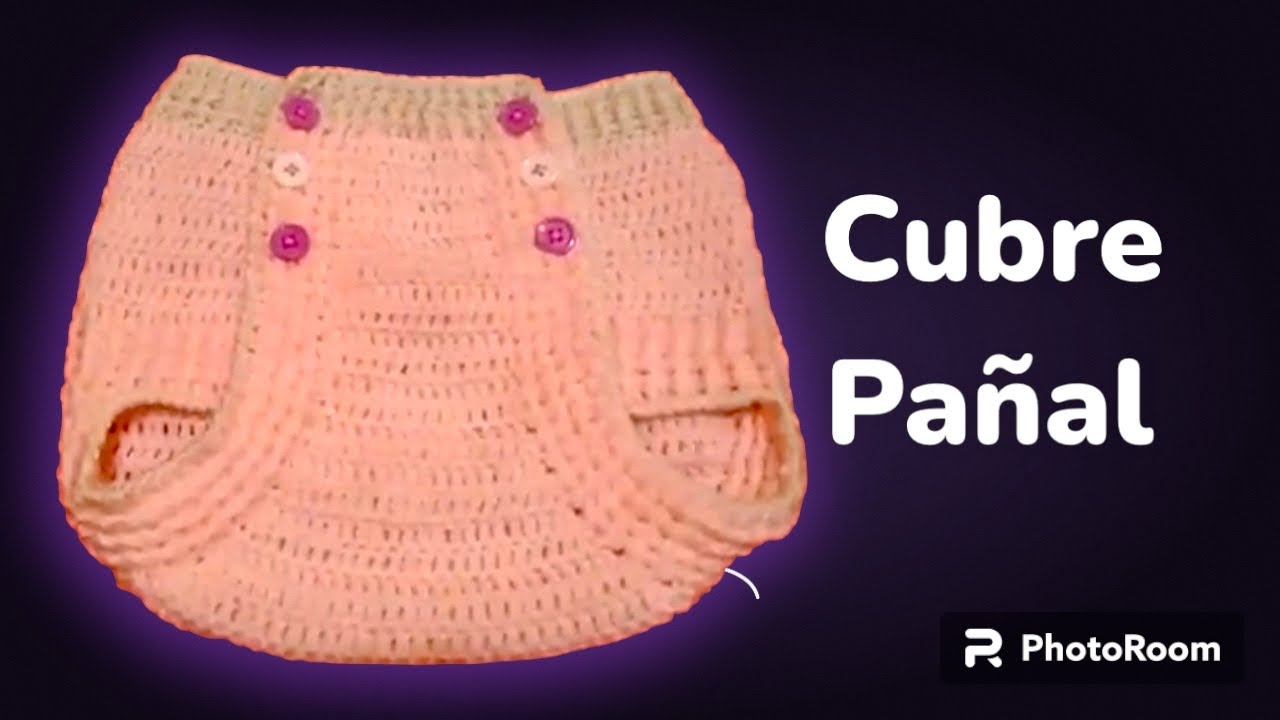 CUBRE PAÑAL O RANITA PARA BEBE A CROCHETMi vídeo editado