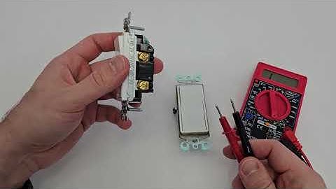 How to test if a light switch is working using a multimeter