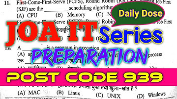 JOA IT Post code 939 Preparation#Computer awareness