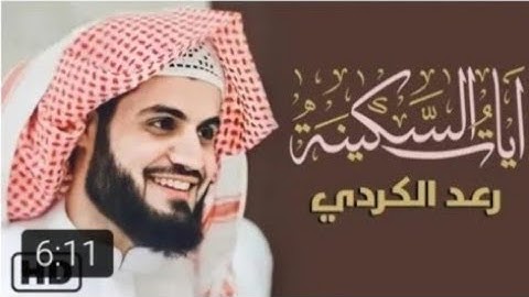 آيات السكينة لدفع القلق والهموم-القارئ رعد الكردي