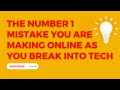 Tech clarity - things you must know before, during &amp; after you break into Tech