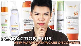 NEW WATSONS DISCOVERY! THE BEST MATTE SUNSCREEN FOR OILY SKIN + DERMACTION PLUS SKINCARE REVIEW