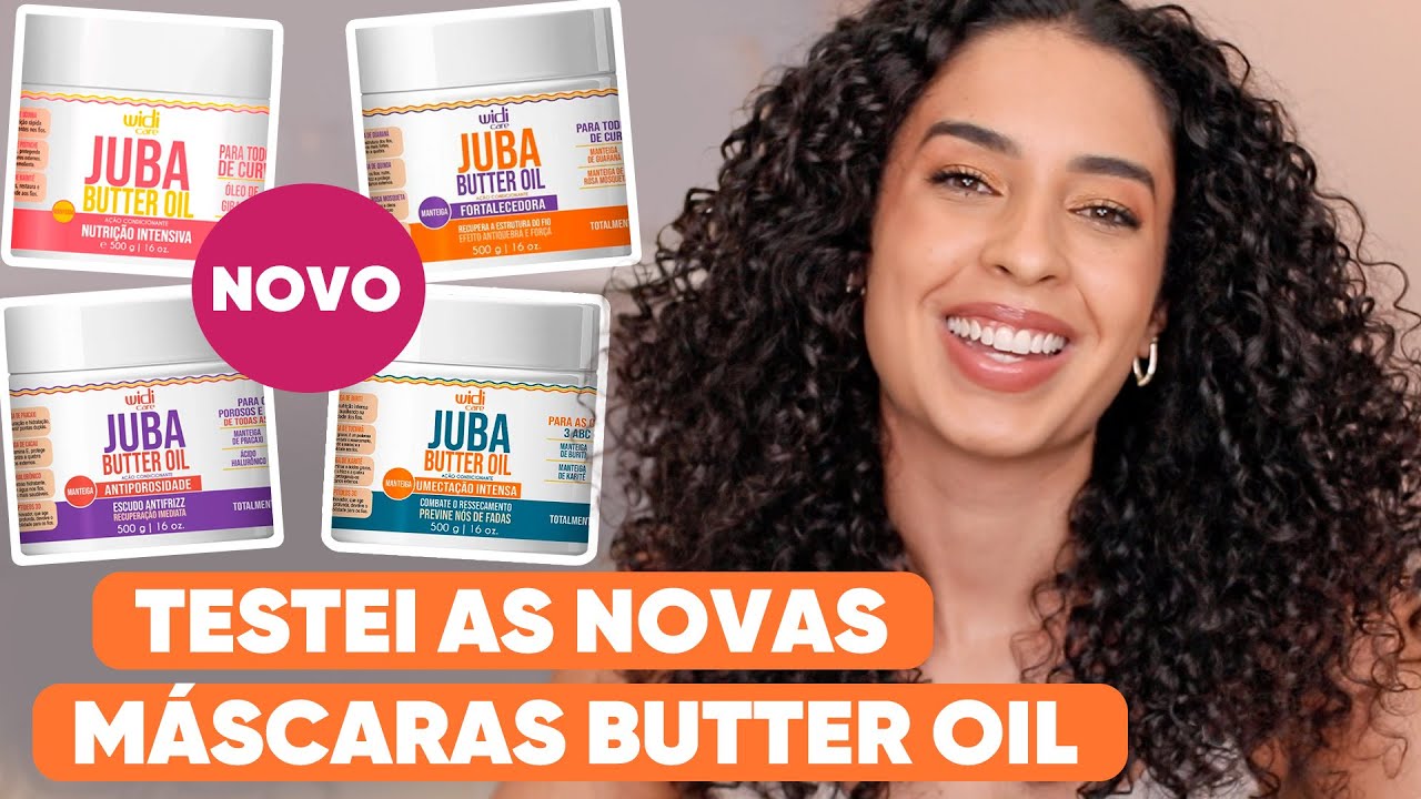 TESTEI 4 MÁSCARAS NOVIDADES DA WIDI CARE! QUAL É A MELHOR PARA OS CACHOS? | JULIANA LOUISE